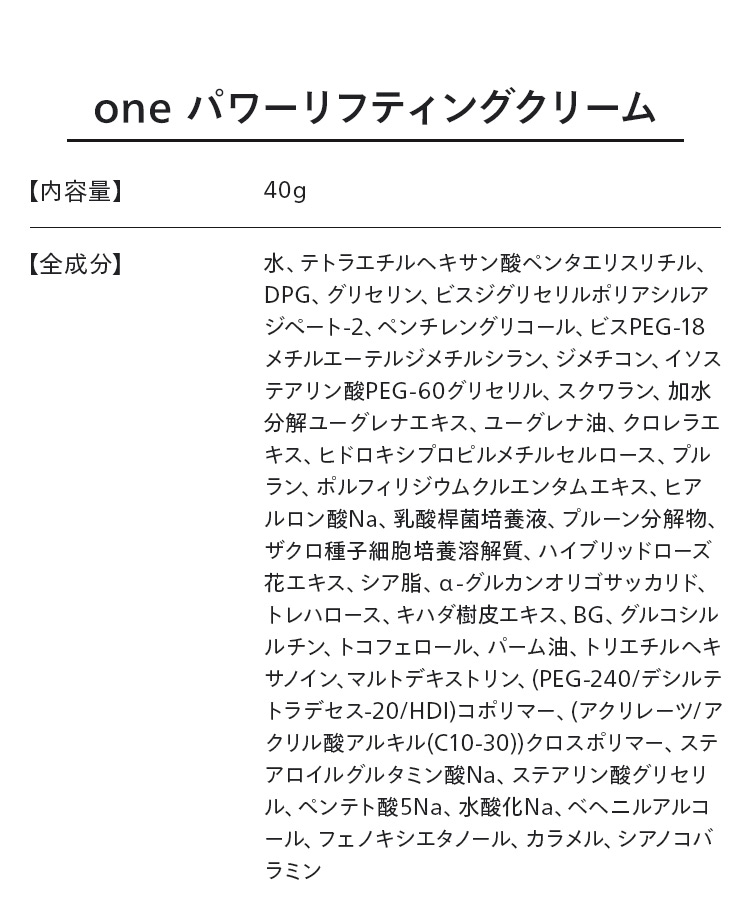 成分表