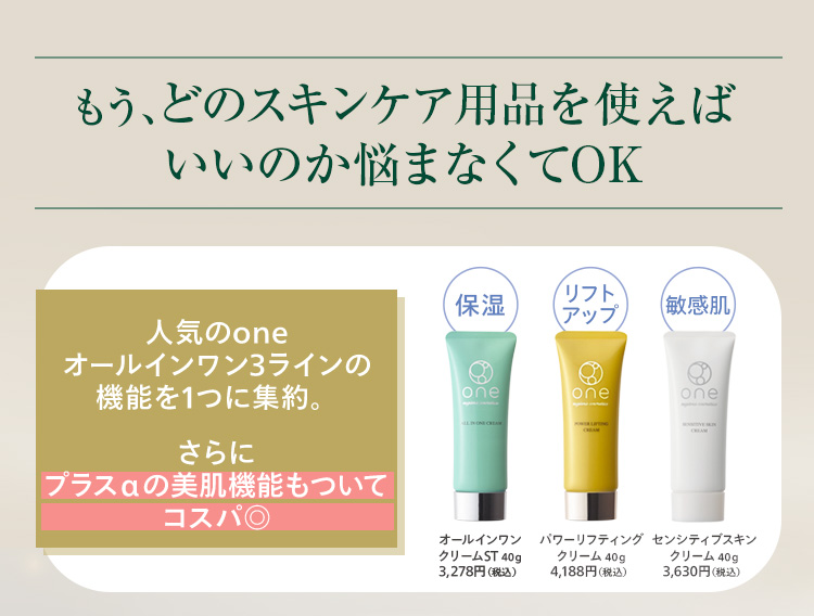 もう、どのスキンケア用品を使えばいいのか悩まなくてOK